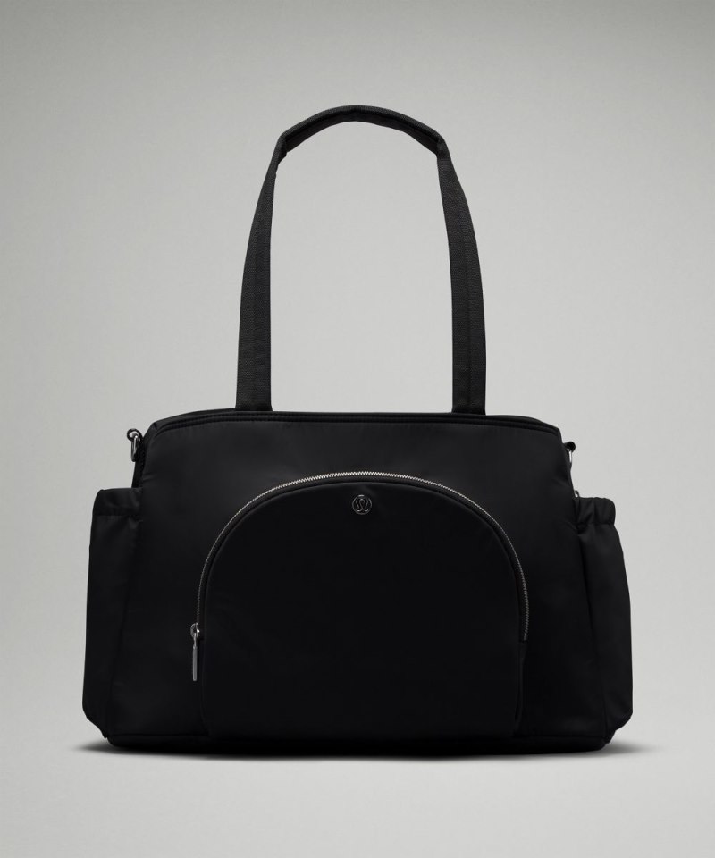 Lululemon New Parent Tote Bag 20L Black / Silver Drop Online Outlet Sale