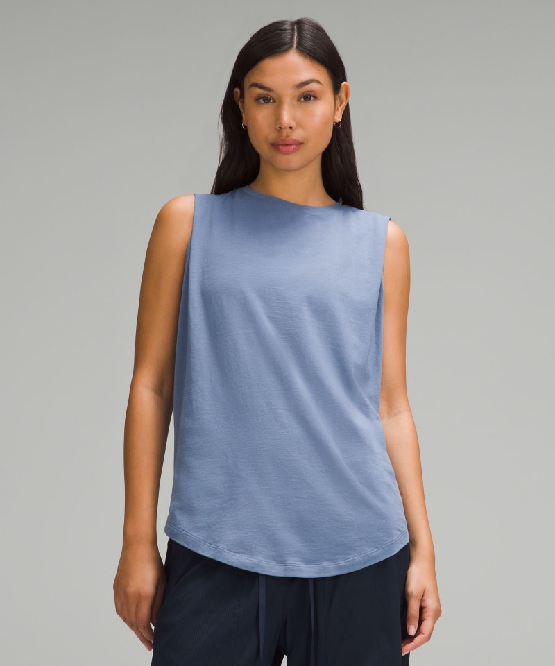Lululemon Brunswick Muscle Tank Top Oasis Blue Online Outlet Sale