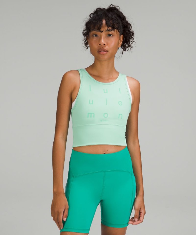 Lululemon Power Pivot Everlux Tank Top Wild Mint Online Outlet Sale