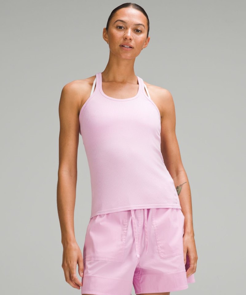 Lululemon Hold Tight Thin Strap Racerback Tank Top Vitapink Online Outlet Sale