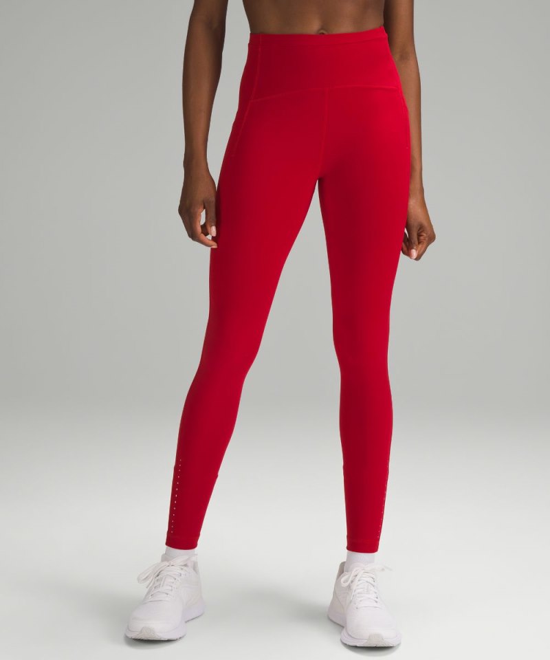 Lululemon Swift Speed High-Rise Tight 28" Dark Red Online Outlet Sale