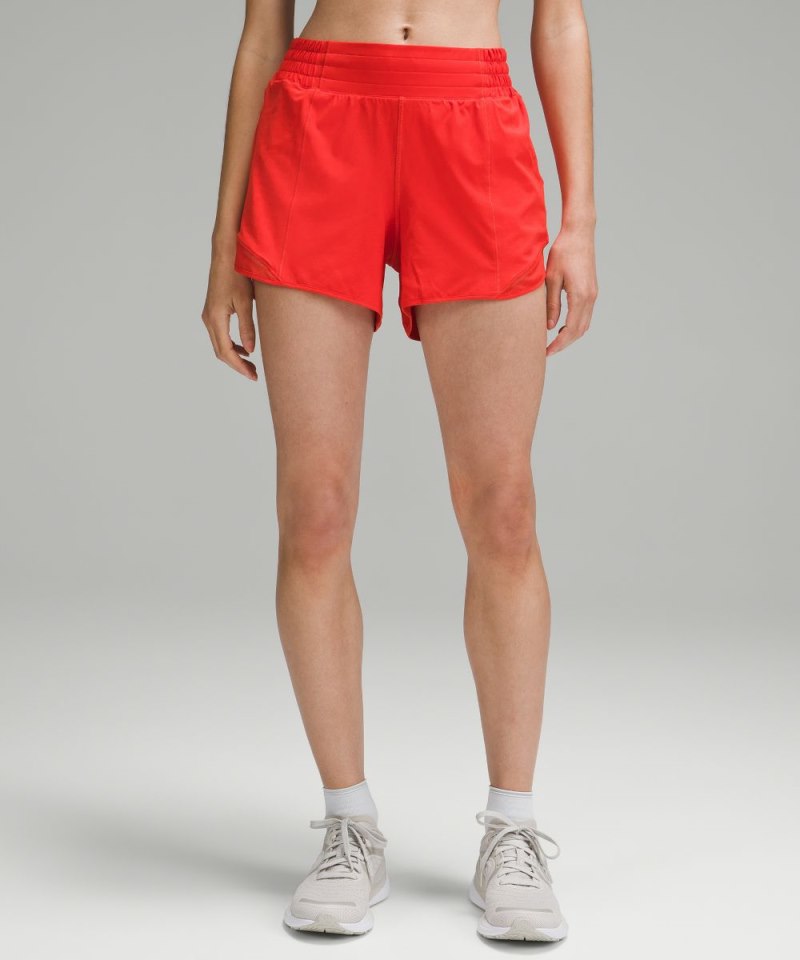 Lululemon Hotty Hot High-Rise Lined Short 4" Hot Heat Online Outlet Sale