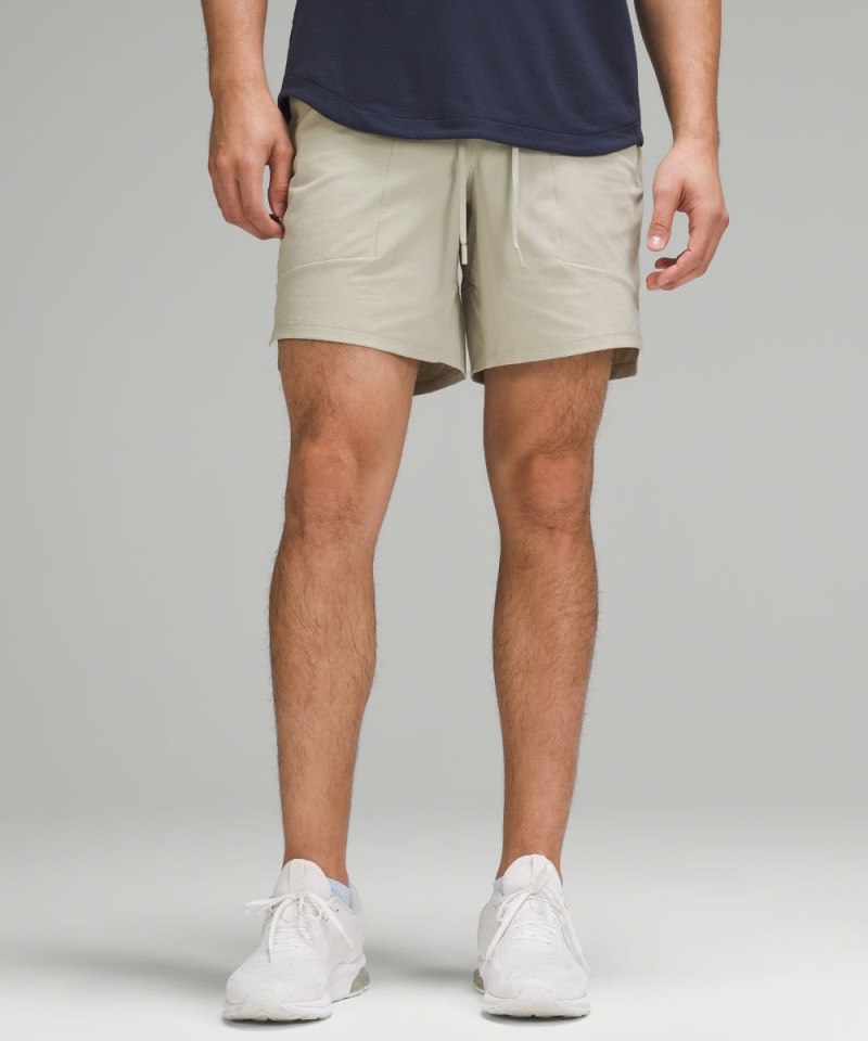 Lululemon License to Train Linerless Short 7" Raw Linen Online Outlet Sale