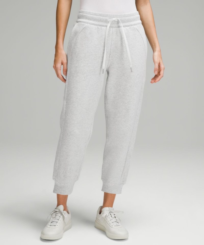 Lululemon Scuba High-Rise Cropped Jogger Heathered Core Ultra Light Grey Online Outlet Sale