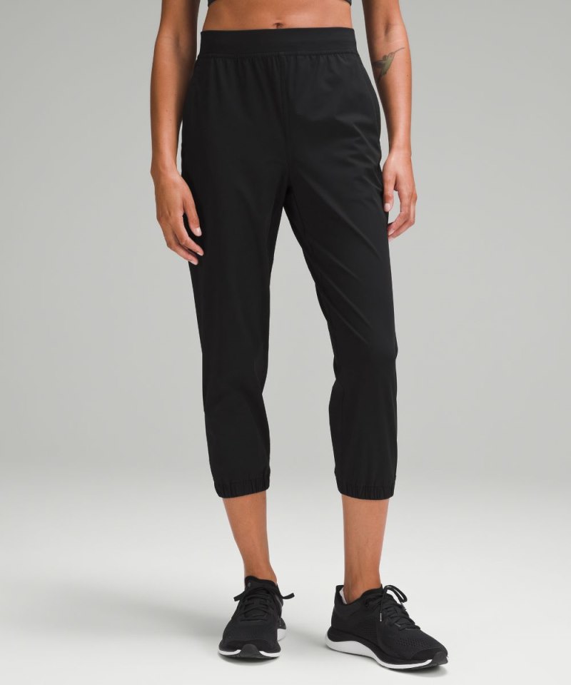 Lululemon Adapted State High-Rise Cropped Jogger Black Online Outlet Sale