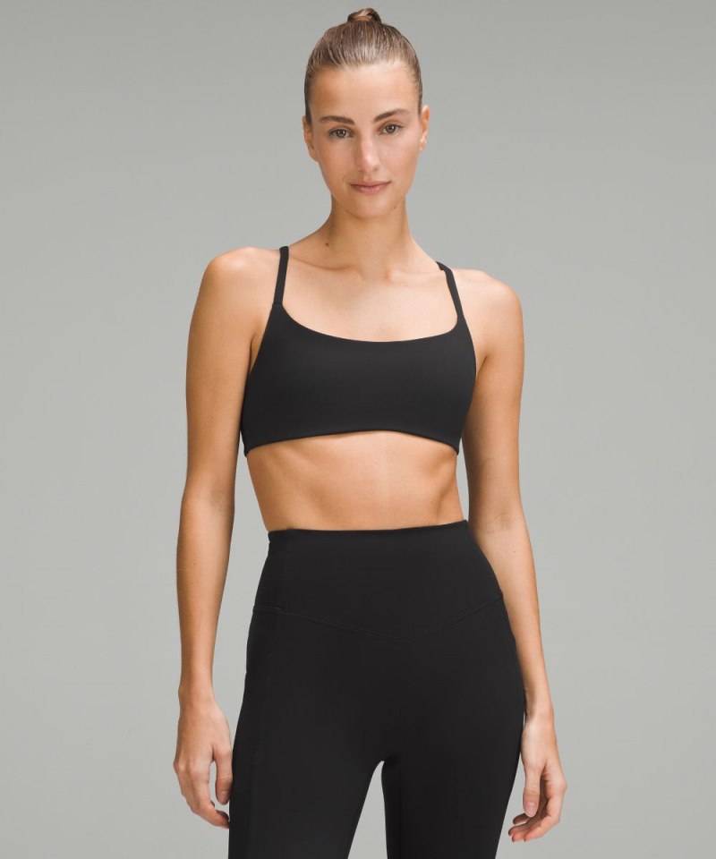Lululemon Wunder Train Strappy Racer Bra *Light Support, A / B Cup Black Online Outlet Sale