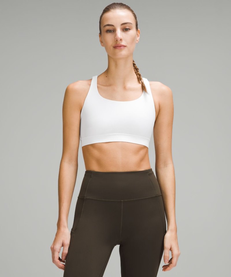 Lululemon lululemon Energy Bra *Medium Support, B–D Cups White Online Outlet Sale