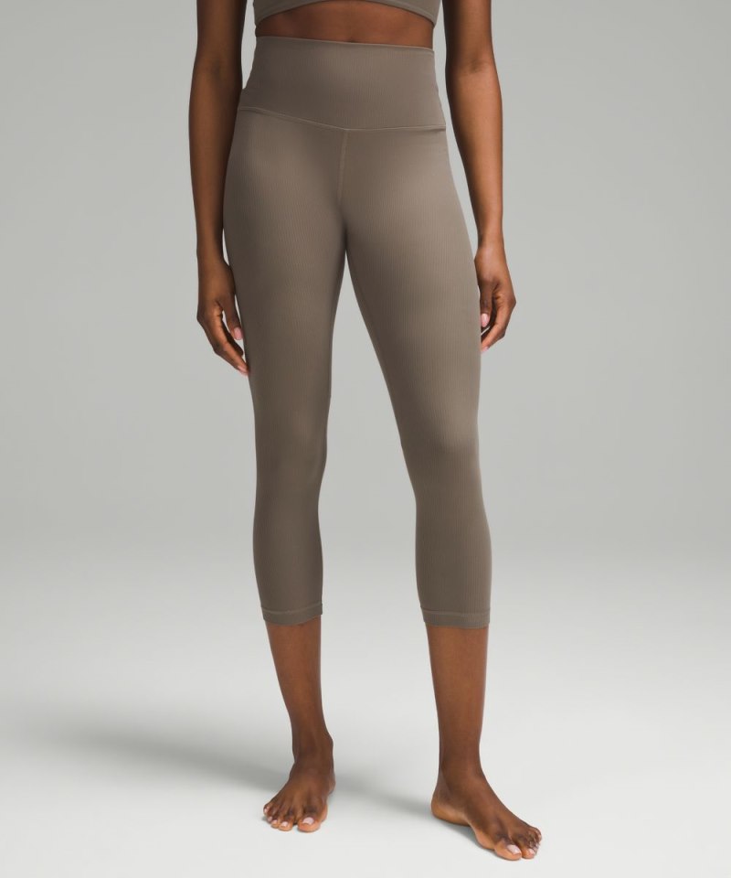 Lululemon lululemon Align™ High-Rise Ribbed Crop 23" Nomad Online Outlet Sale