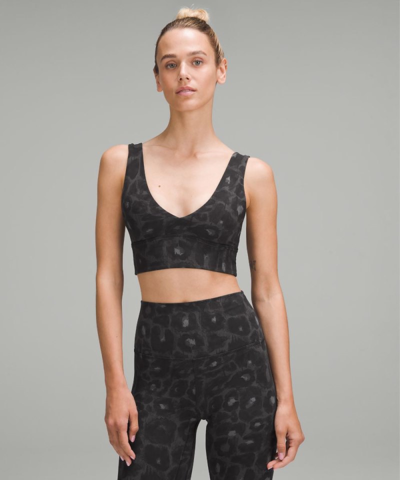 Lululemon lululemon Align™ V-Neck Bra *Light Support, A / B Cup Spray Leopard Black Multi (not available) Online Outlet Sale