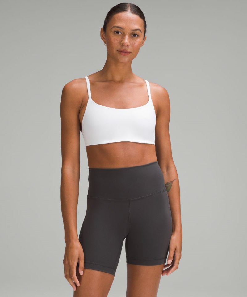 Lululemon Wunder Train Strappy Racer Bra *Light Support, A / B Cup White Online Outlet Sale