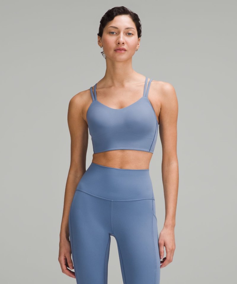 Lululemon Like a Cloud Longline Bra *Light Support, B / C Cup Oasis Blue Online Outlet Sale