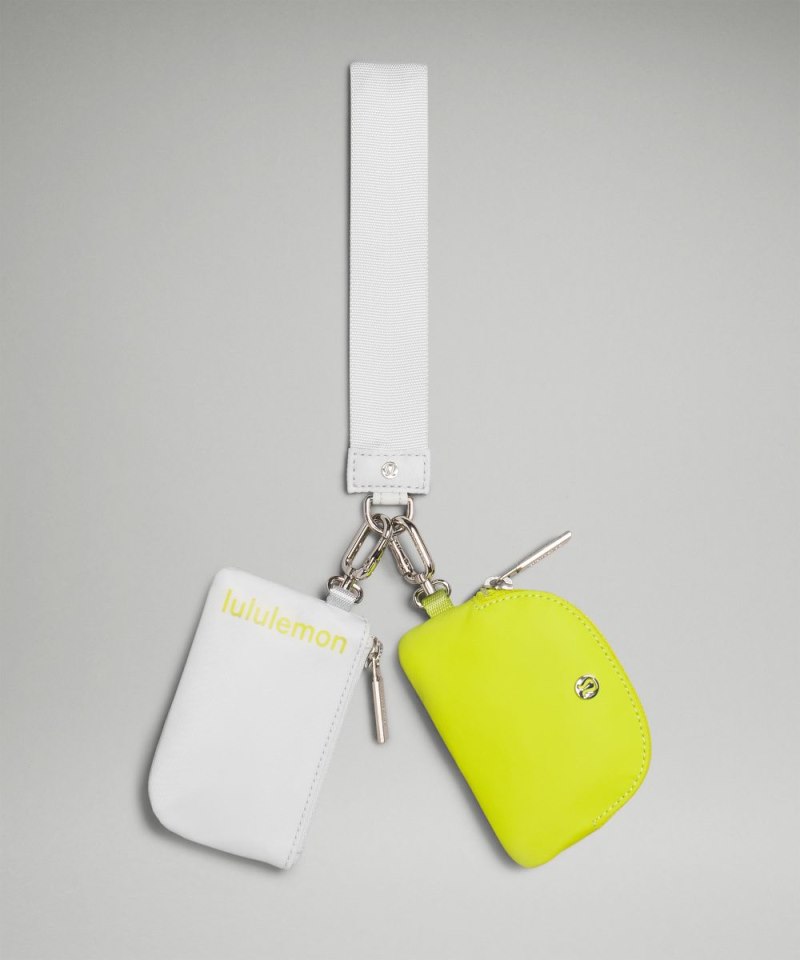 Lululemon Dual Pouch Wristlet Vapor / Lichen Lime Online Outlet Sale