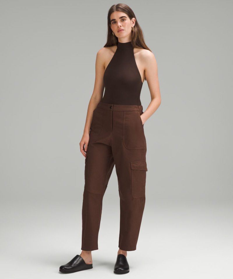 Lululemon Wundermost Ultra-Soft Nulu Mockneck Sleeveless Bodysuit French Press Online Outlet Sale