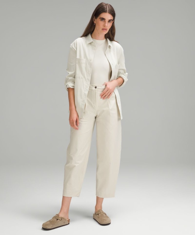 Lululemon Wundermost Ultra-Soft Nulu High-Neck Sleeveless Bodysuit Bone Online Outlet Sale