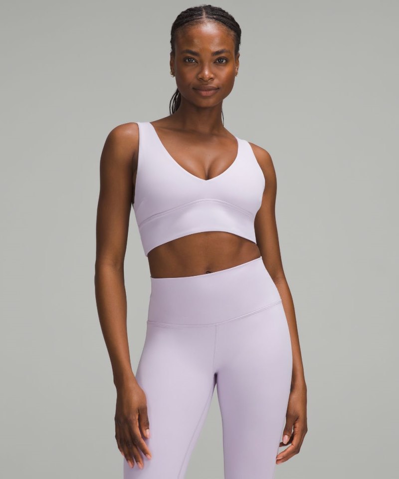Lululemon lululemon Align™ V-Neck Bra *Light Support, C / D Cup Lilac Ether Online Outlet Sale