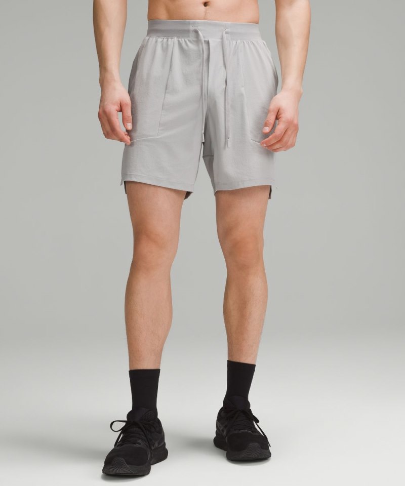 Lululemon License to Train Linerless Short 7" Silver Drop Online Outlet Sale