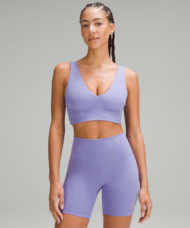 Lululemon lululemon Align™ V-Neck Bra *Light Support, C / D Cup Dark Lavender Online Outlet Sale