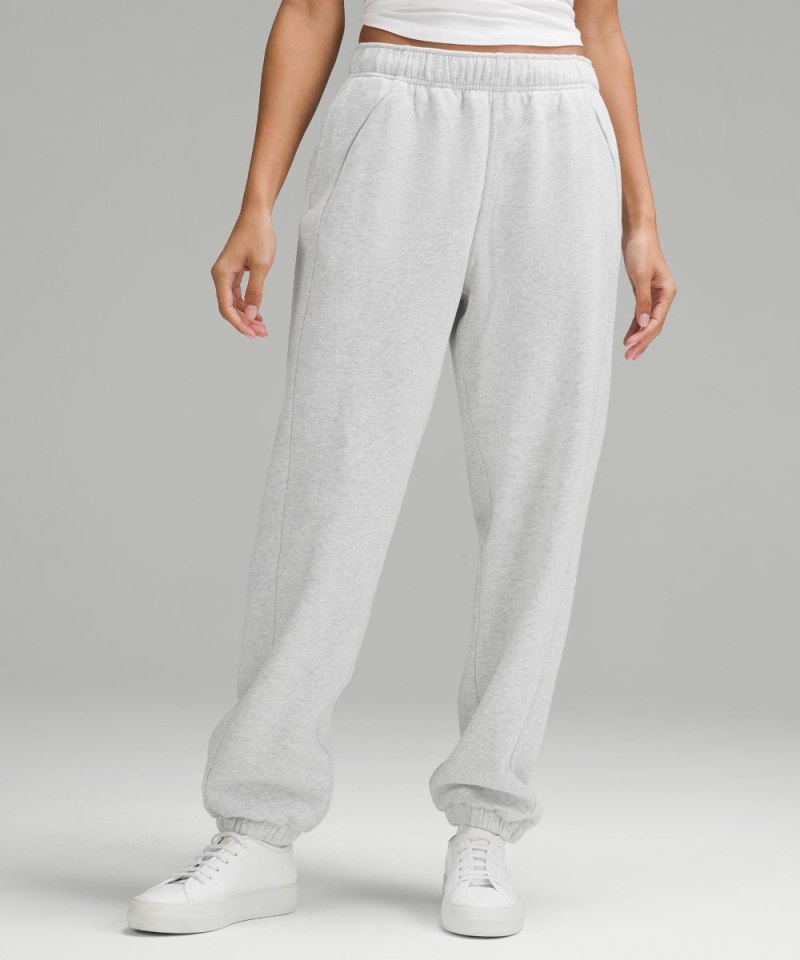 Lululemon Scuba Mid-Rise Oversized Jogger *Short Heathered Core Ultra Light Grey Online Outlet Sale