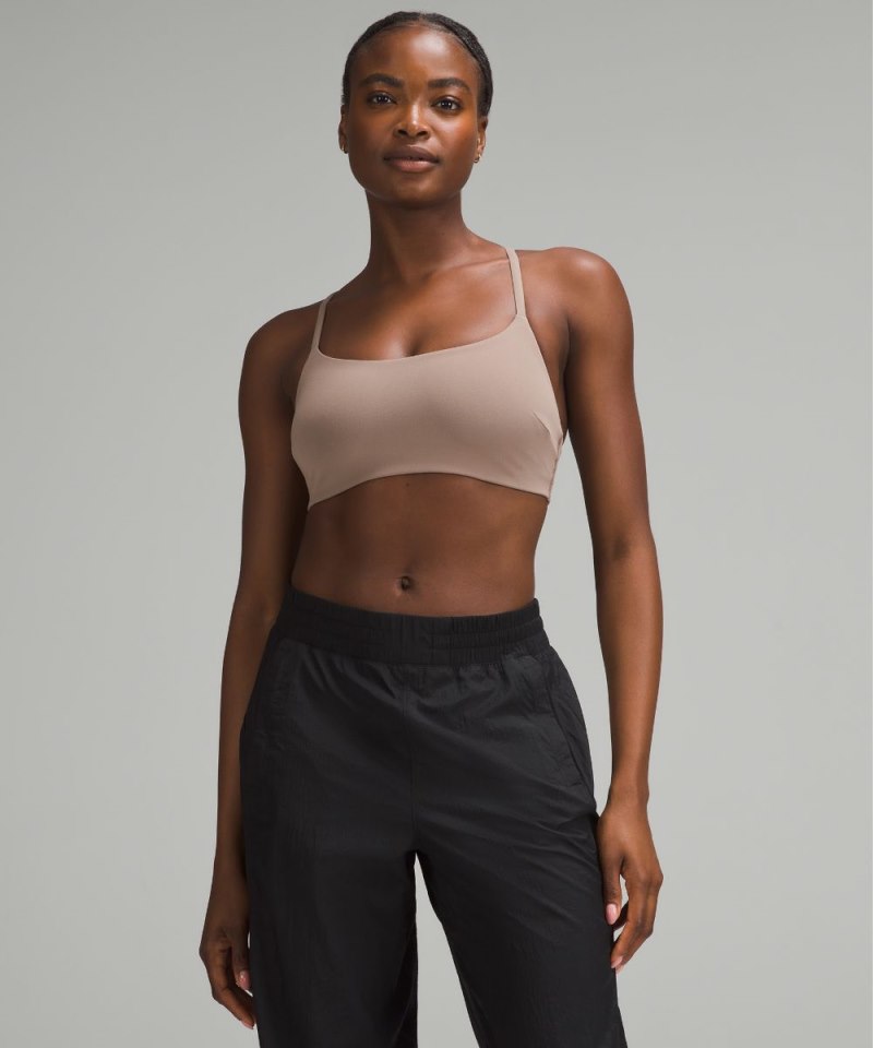 Lululemon Wunder Train Strappy Racer Bra *Light Support, C / D Cup Taupetastic Online Outlet Sale