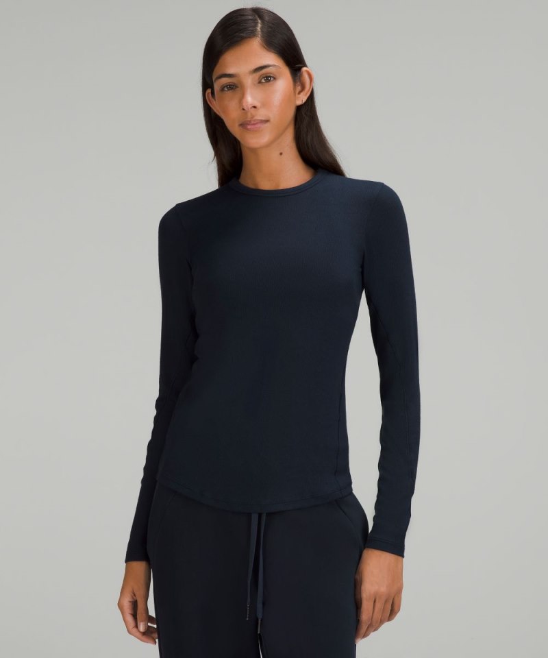 Lululemon Hold Tight Long-Sleeve Shirt True Navy Online Outlet Sale