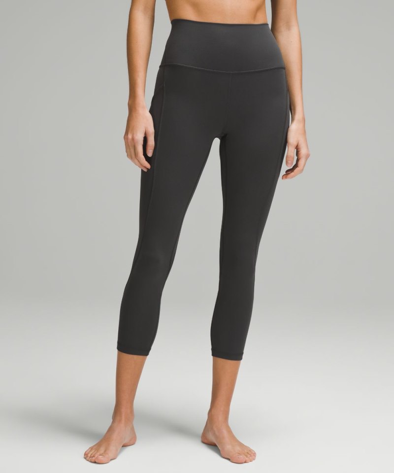 Lululemon lululemon Align™ High-Rise Crop with Pockets 23" Graphite Grey Online Outlet Sale