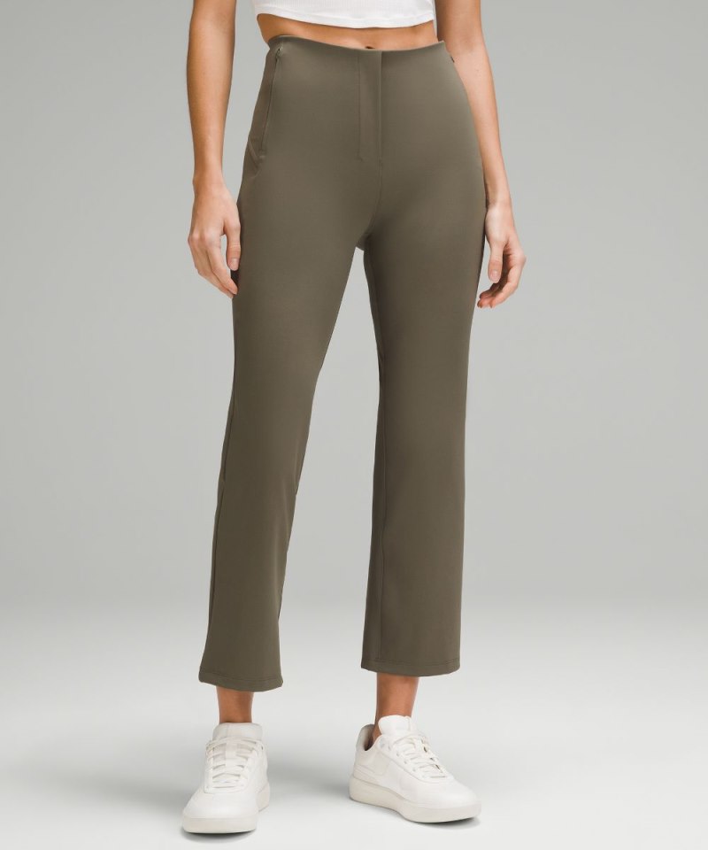 Lululemon Smooth Fit Pull-On High-Rise Cropped Pant Army Green Online Outlet Sale