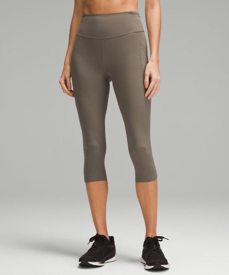 Lululemon Fast and Free High-Rise Crop with Pockets 19" Nomad Online Outlet Sale