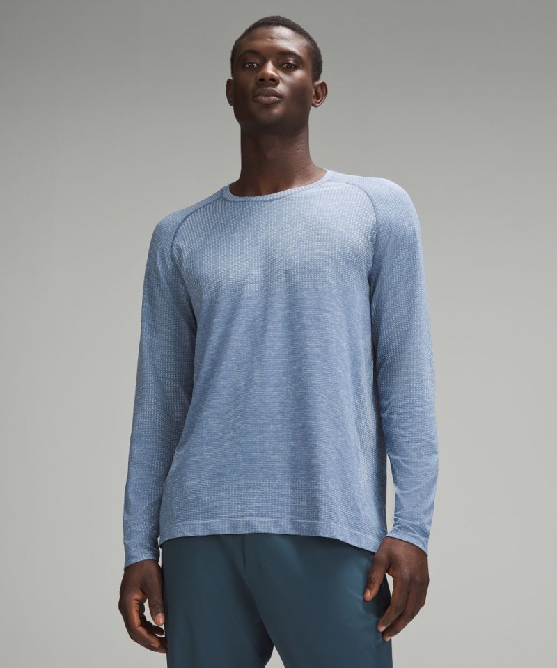 Lululemon Metal Vent Tech Long-Sleeve Shirt *Updated Fit Sundance / Oasis Blue Online Outlet Sale