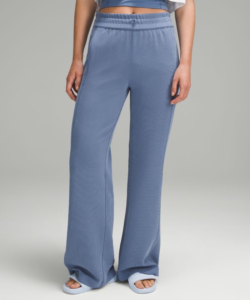 Lululemon Ribbed Softstreme Mid-Rise Pant 32" Oasis Blue Online Outlet Sale