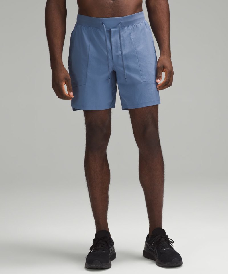 Lululemon License to Train Linerless Short 7" Oasis Blue Online Outlet Sale