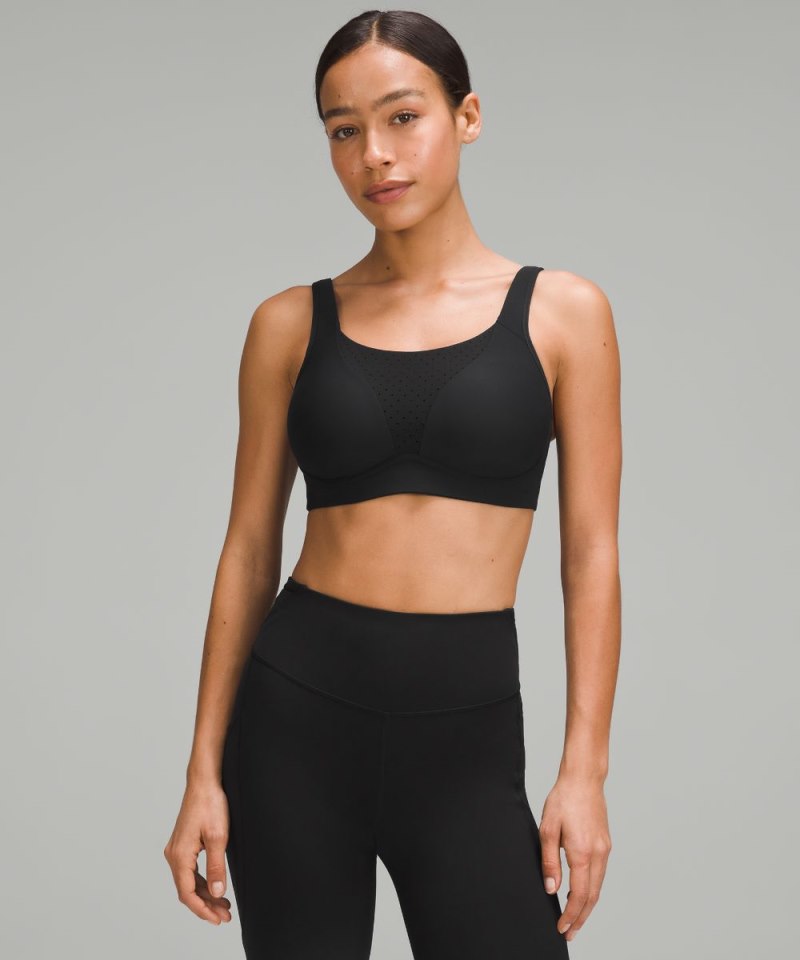 Lululemon Run Times Bra *High Support, B–G Cups Black Online Outlet Sale