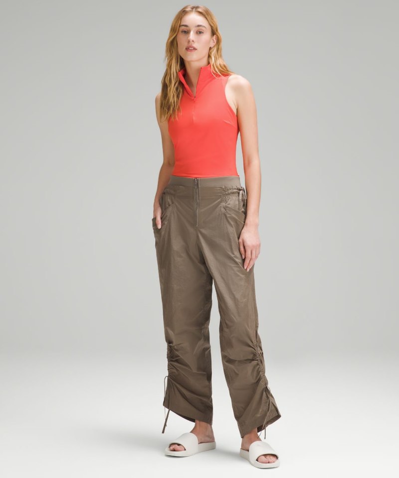 Lululemon Tight-Fit Lined Half-Zip Tank Top *Online Only Solar Orange Online Outlet Sale