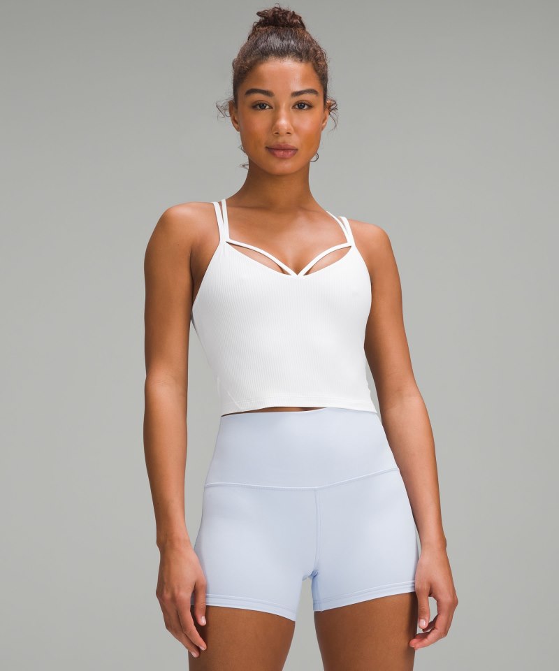Lululemon lululemon Align™ Strappy Ribbed Tank Top White Online Outlet Sale