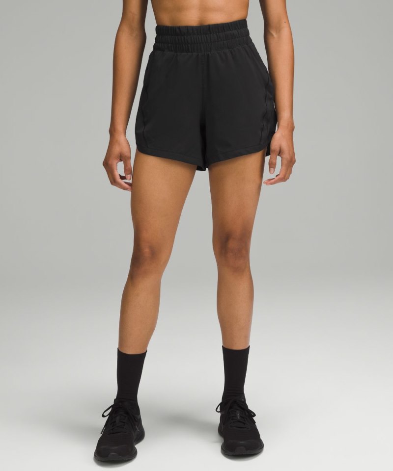 Lululemon Track That High-Rise Lined Short 5" Black Online Outlet Sale