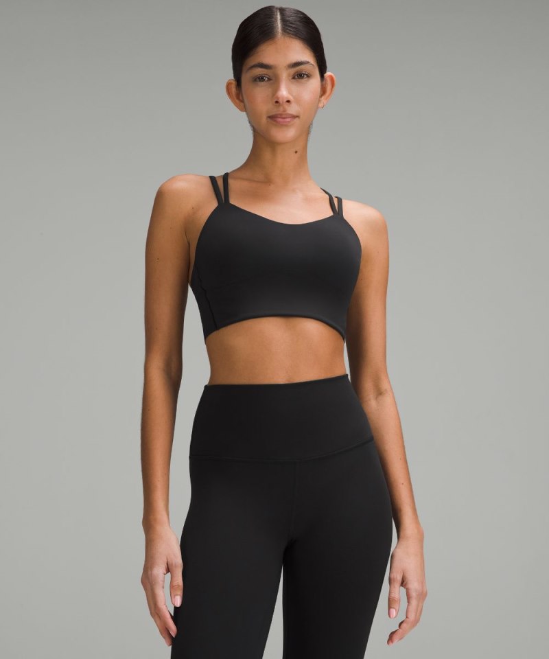 Lululemon Like a Cloud Longline Bra *Light Support, B / C Cup Black Online Outlet Sale