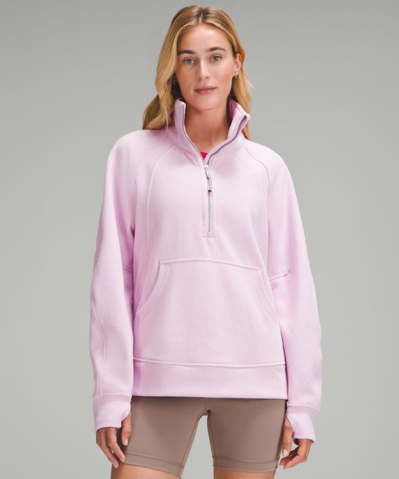 Lululemon Scuba Oversized Funnel-Neck Half Zip *Long Vitapink Online Outlet Sale