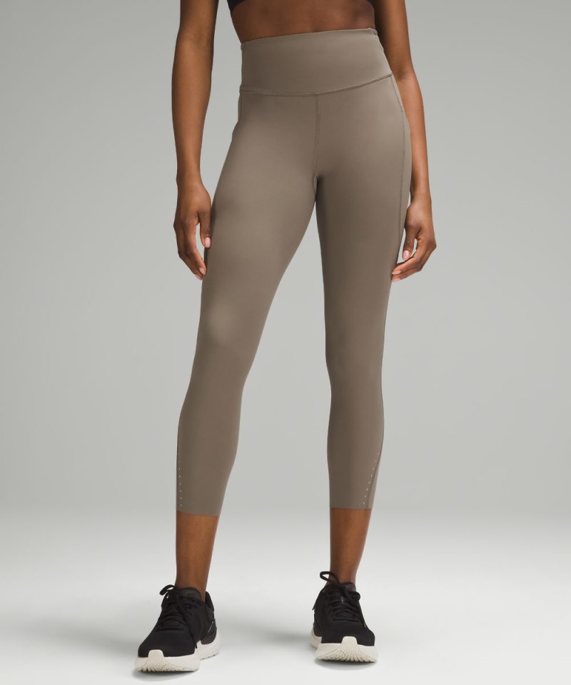 Lululemon Fast and Free High-Rise Crop 23" Pockets *Updated Nomad Online Outlet Sale