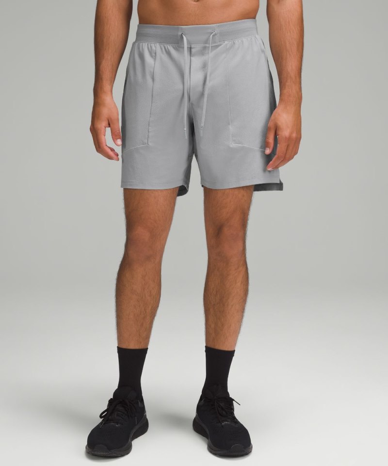 Lululemon License to Train Linerless Short 7" Rhino Grey Online Outlet Sale