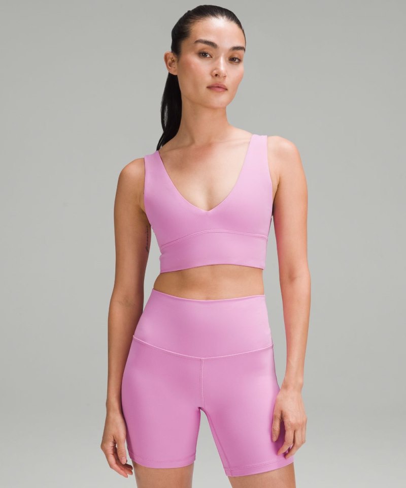 Lululemon lululemon Align™ V-Neck Bra *Light Support, A / B Cup Dahlia Mauve Online Outlet Sale