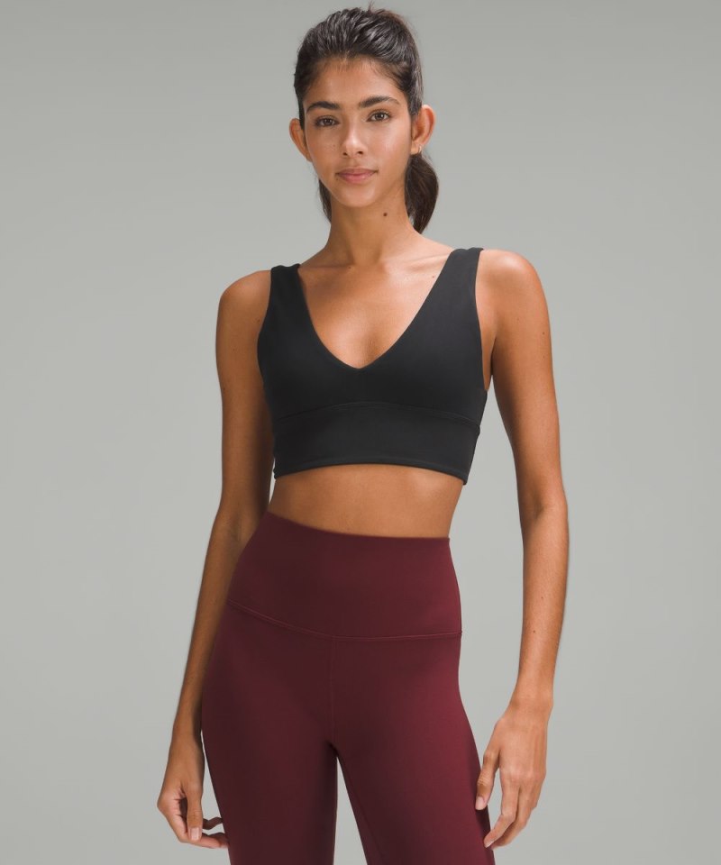 Lululemon lululemon Align™ V-Neck Bra *Light Support, A / B Cup Black Online Outlet Sale