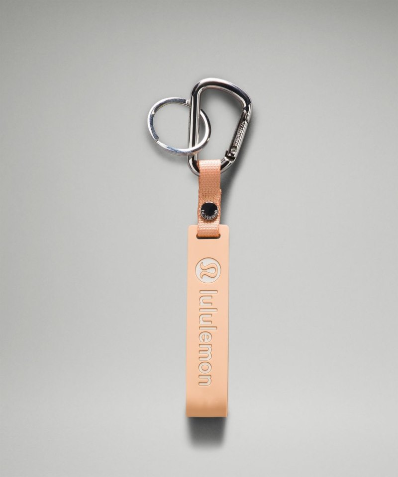 Lululemon Silicone Keychain Peach Bellini / White Opal Online Outlet Sale
