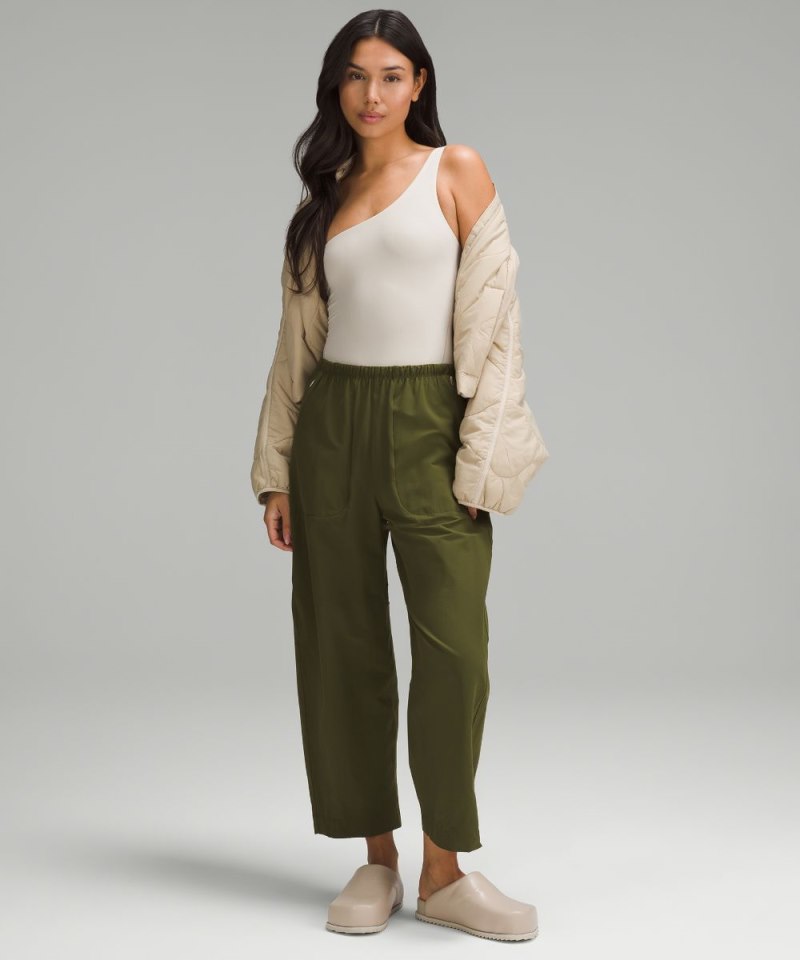 Lululemon Wundermost Ultra-Soft Nulu Asymmetrical Bodysuit Mojave Tan Online Outlet Sale