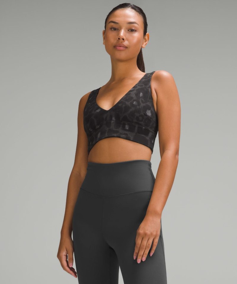 Lululemon lululemon Align™ V-Neck Bra *Light Support, C / D Cup Spray Leopard Black Multi (not available) Online Outlet Sale