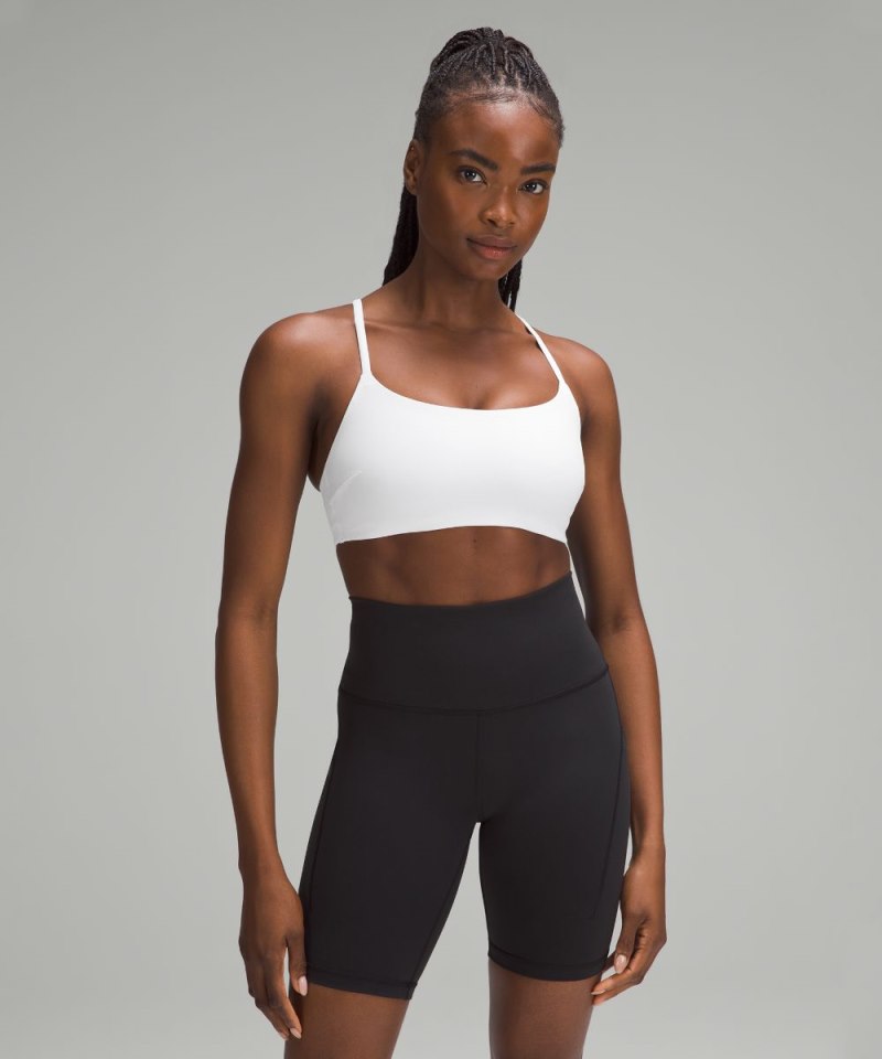 Lululemon Wunder Train Strappy Racer Bra *Light Support, C / D Cup White Online Outlet Sale