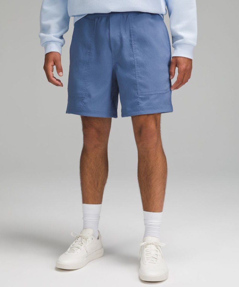 Lululemon Relaxed-Fit Pull-On Short 7" *Light Woven Oasis Blue Online Outlet Sale