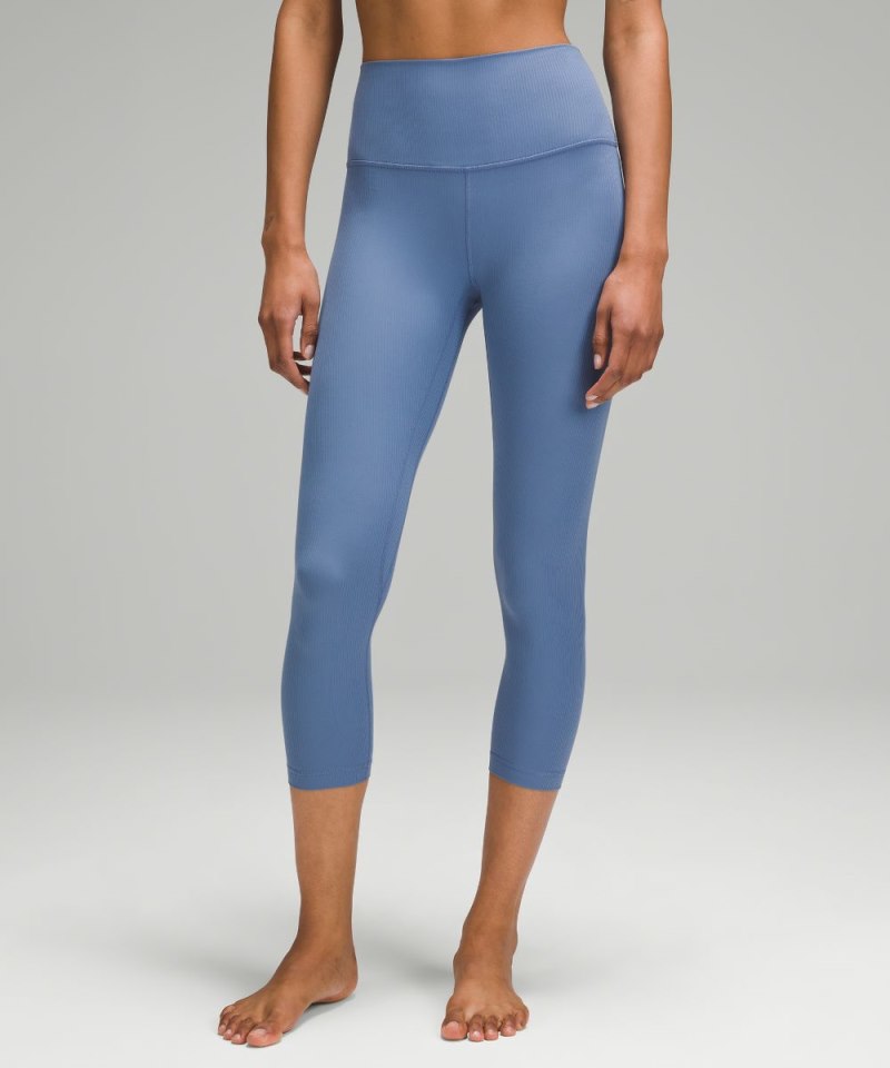 Lululemon lululemon Align™ High-Rise Ribbed Crop 23" Oasis Blue Online Outlet Sale