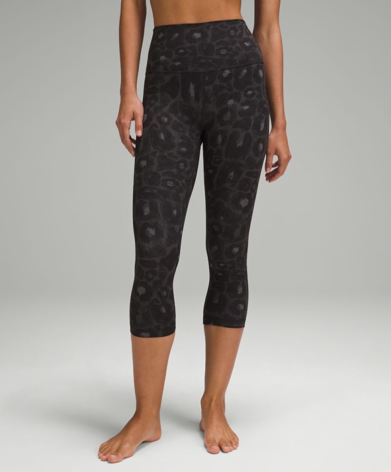 Lululemon lululemon Align™ High-Rise Crop 21" Spray Leopard Black Multi (not available) Online Outlet Sale