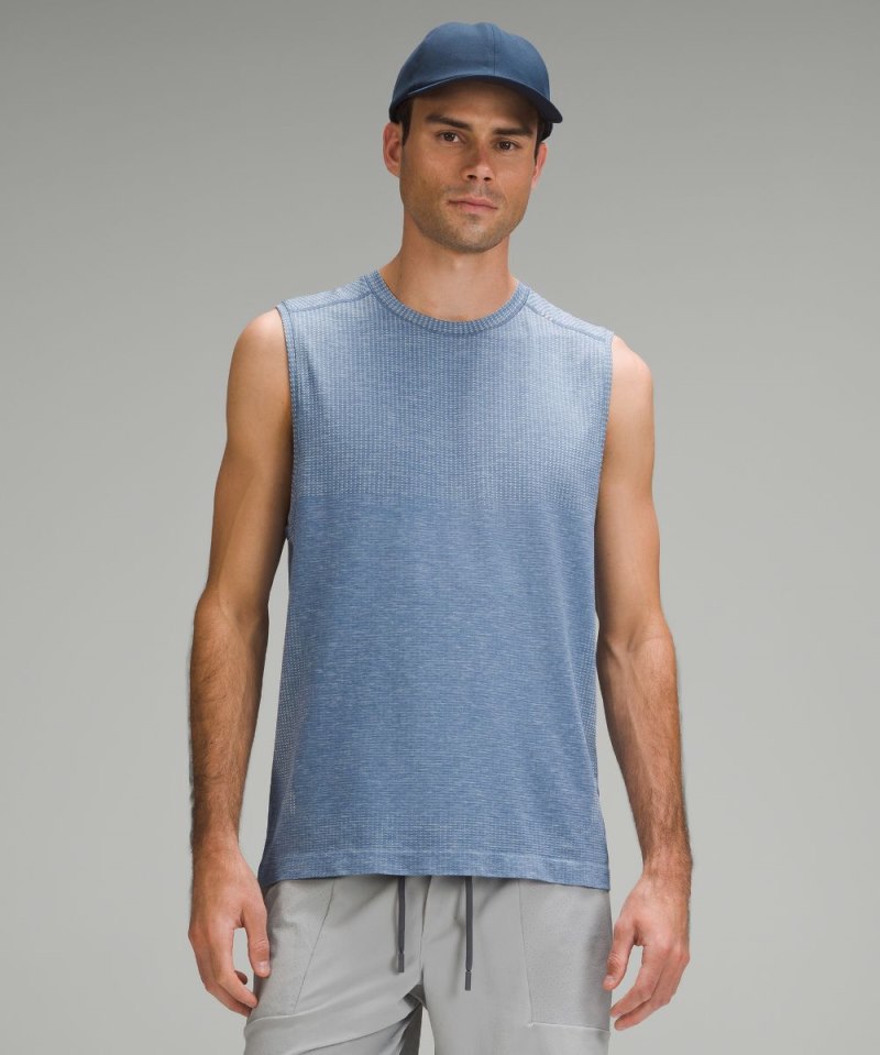 Lululemon Metal Vent Tech Sleeveless Shirt *Updated Fit Sundance / Oasis Blue Online Outlet Sale