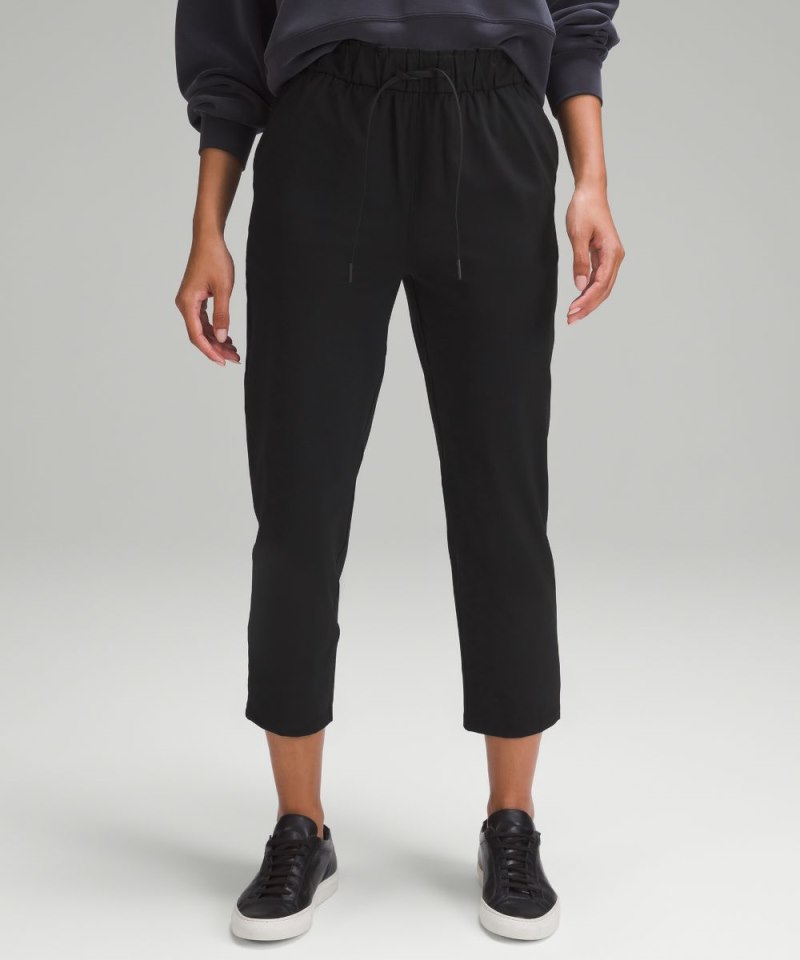 Lululemon Stretch High-Rise Cropped Pant 23" Black Online Outlet Sale
