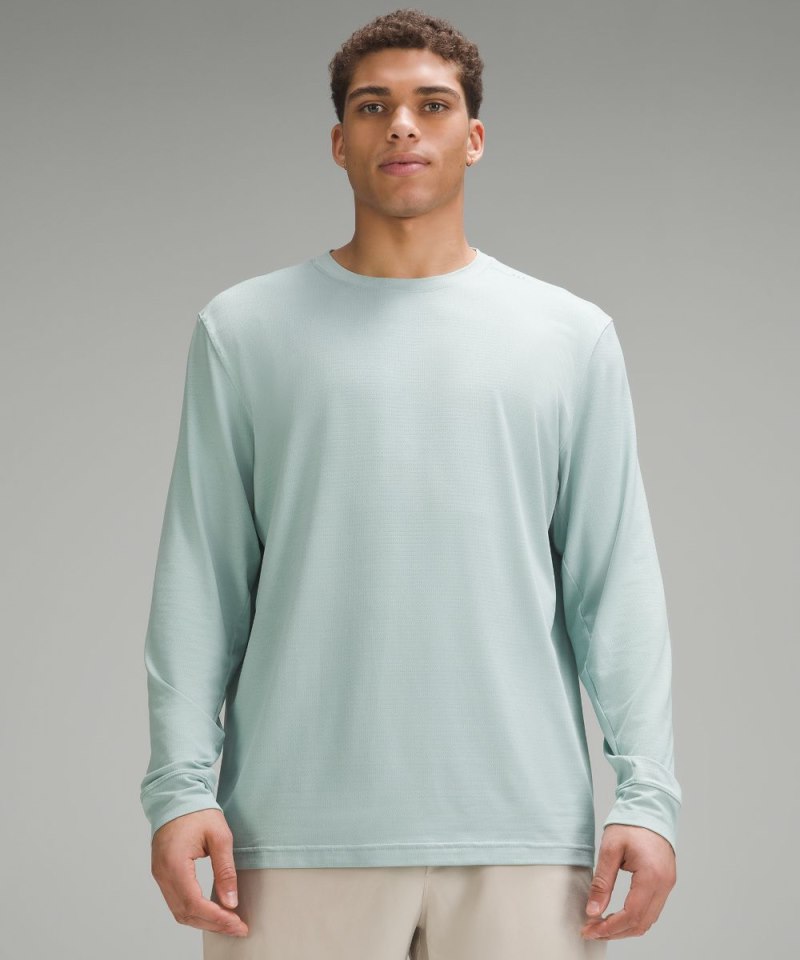 Lululemon License to Train Relaxed-Fit Long-Sleeve Shirt Frosted Jade Online Outlet Sale